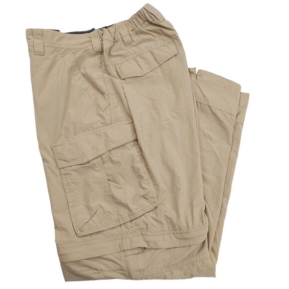 Rei Co-op Convertible Cargo Pants Mens 38x29 Beige Straight Side Zip Outdoor - Picture 7 of 11